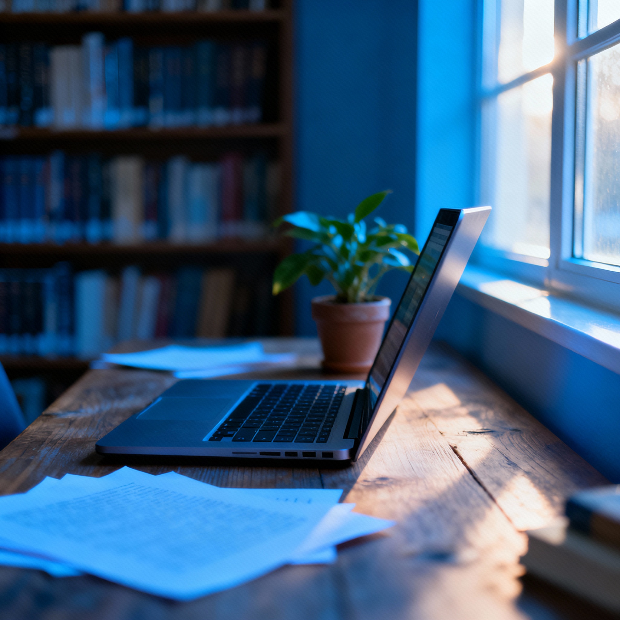 link to blog section with image of laptop